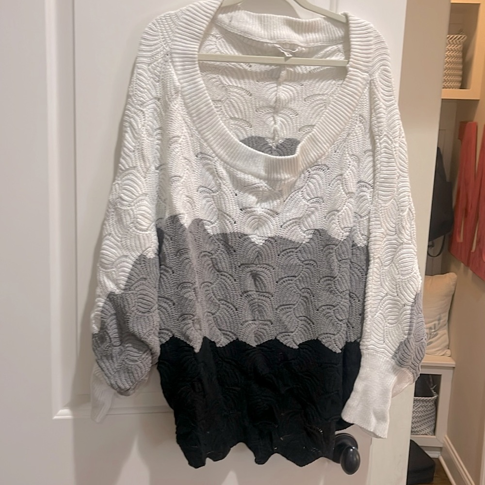 Boutique off the shoulder sweater, and like new condition